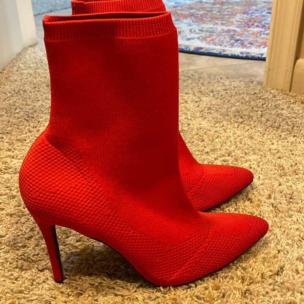 Hot red boots